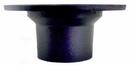 Black 4 x 8 in. No-Hub Cast Iron Closet Flange 