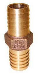 1 in. Barbed Red Brass Hex Coupling