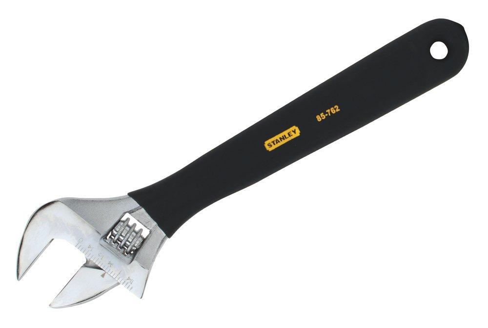 Stanley 6 in Adjustable Wrench with Grip 