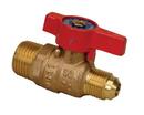 1/2 x 3/8 in. Forged Brass Male x Flare Lever Handle Gas Ball Valve