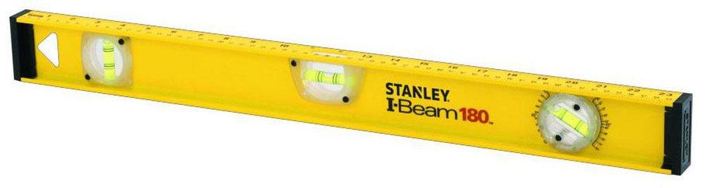 Stanley Yellow I-Beam Aluminum Level with Scale 