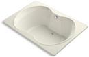 60 x 42 in. Drop-In Bathtub with Center Drain in Biscuit