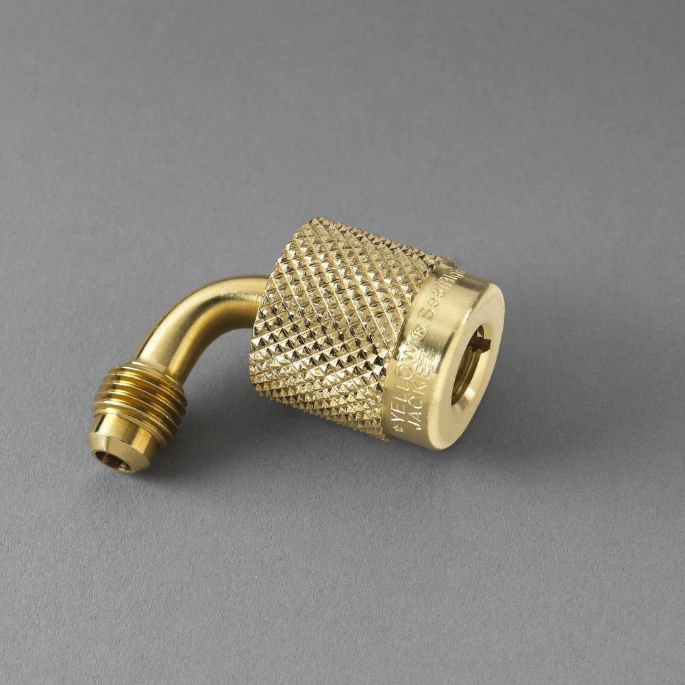 YELLOW JACKET&reg; Bronze Adapter x Male Flare 90 Degree Brass Rubber Elbow 