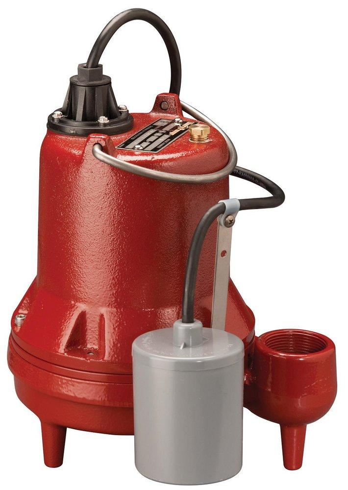 Liberty Pumps Red Automatic Effluent Pump with Wide Angle Float Switch 