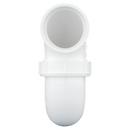 White PVC DWV Union P-Trap with Plastic Nut 