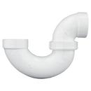 White PVC DWV Union P-Trap with Plastic Nut 