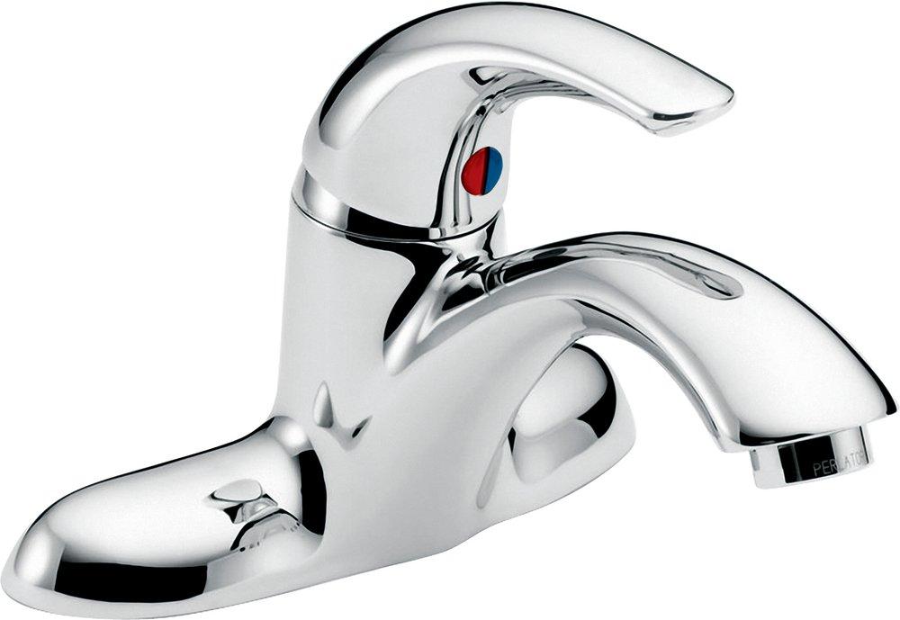 Delta Faucet Polished Chrome Single Handle Lever Deck Mount Service Faucet 