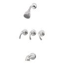 Triple Lever Handle Tub and Shower Faucet Trim in Polished Chrome