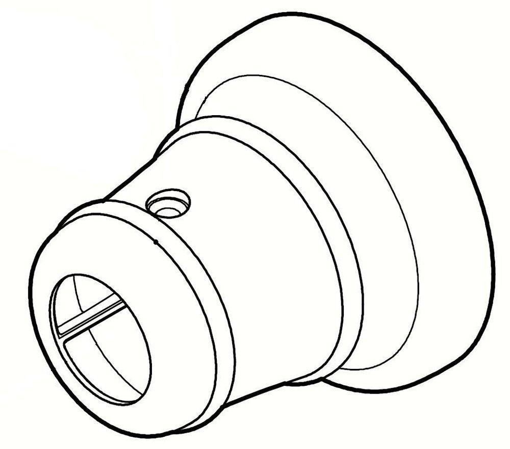 Pfister Polished Chrome 2-1/4 x 2-1/16 in. Shower Flange 