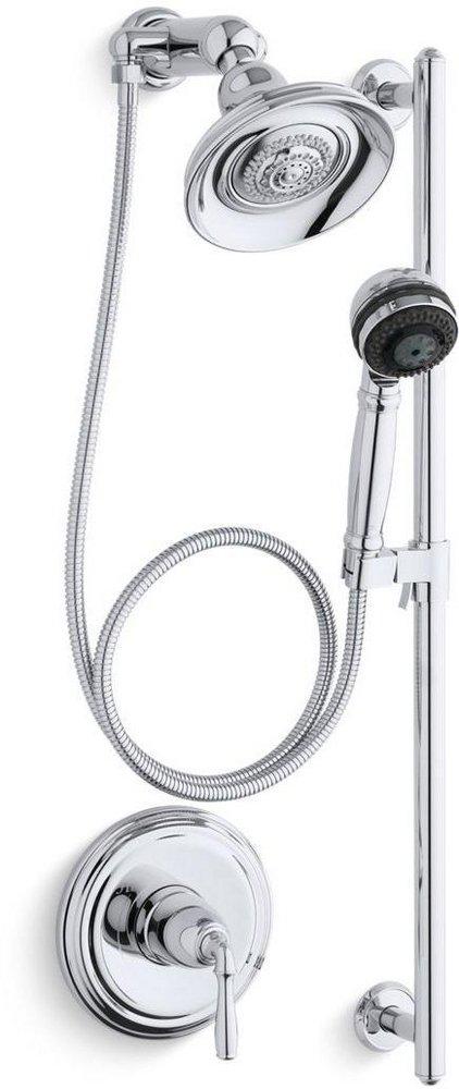 KOHLER Polished Chrome 2.5 gpm Essentials Performance Showering Package 