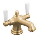 Two Handle Bathroom Sink Faucet in Vibrant Brushed Bronze