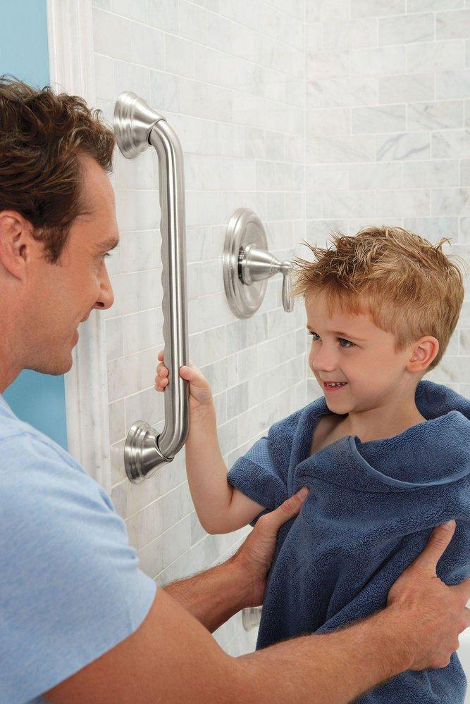 Moen Brushed Nickel 24 in. Grab Bar 