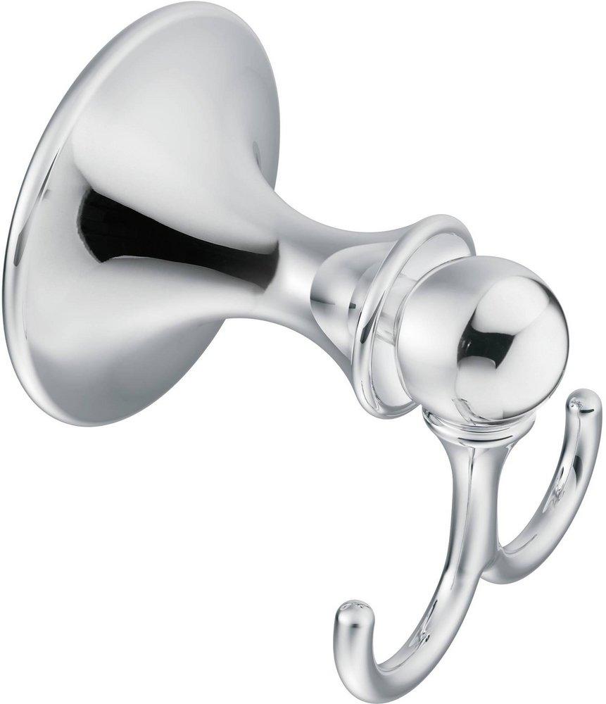 Moen Polished Chrome 2 Robe Hook 