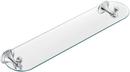 Moen Polished Chrome 24 in. Glass and Zinc Bathroom Shelf 
