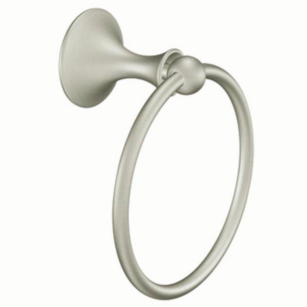 Moen Brushed Nickel Round Closed Towel Ring 