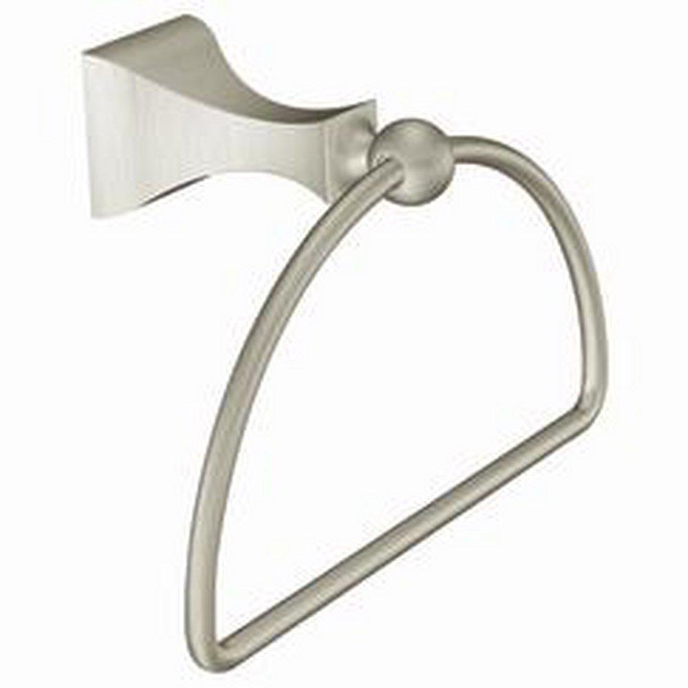 Moen Brushed Nickel D-shaped Closed Towel Ring 