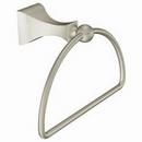D-shaped Closed Towel Ring in Brushed Nickel