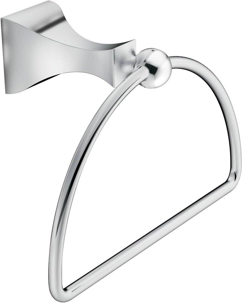 Moen Polished Chrome D-shaped Closed Towel Ring 