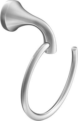 Round Open Towel Ring in Polished Chrome