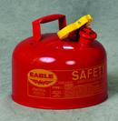 5 gal Galvanized and Powder Coated Gas Canister in Red