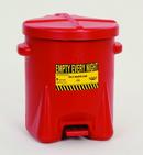 16-1/2 in. 6 gal Polyethylene Oil Waste Can in Red