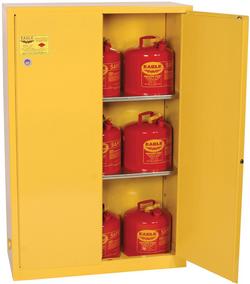 45 gal Safety Cabinet with 2-Door and Manual-Closing in Yellow