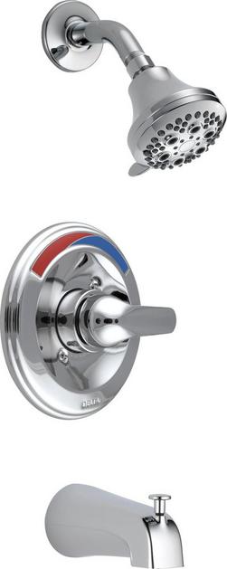 One Handle Single Function Bathtub & Shower Faucet in Chrome (Trim Only)