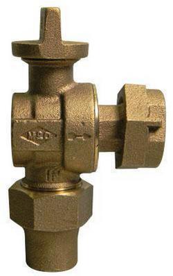 2 in. Flare x Meter Angle Supply Stop Valve Flange