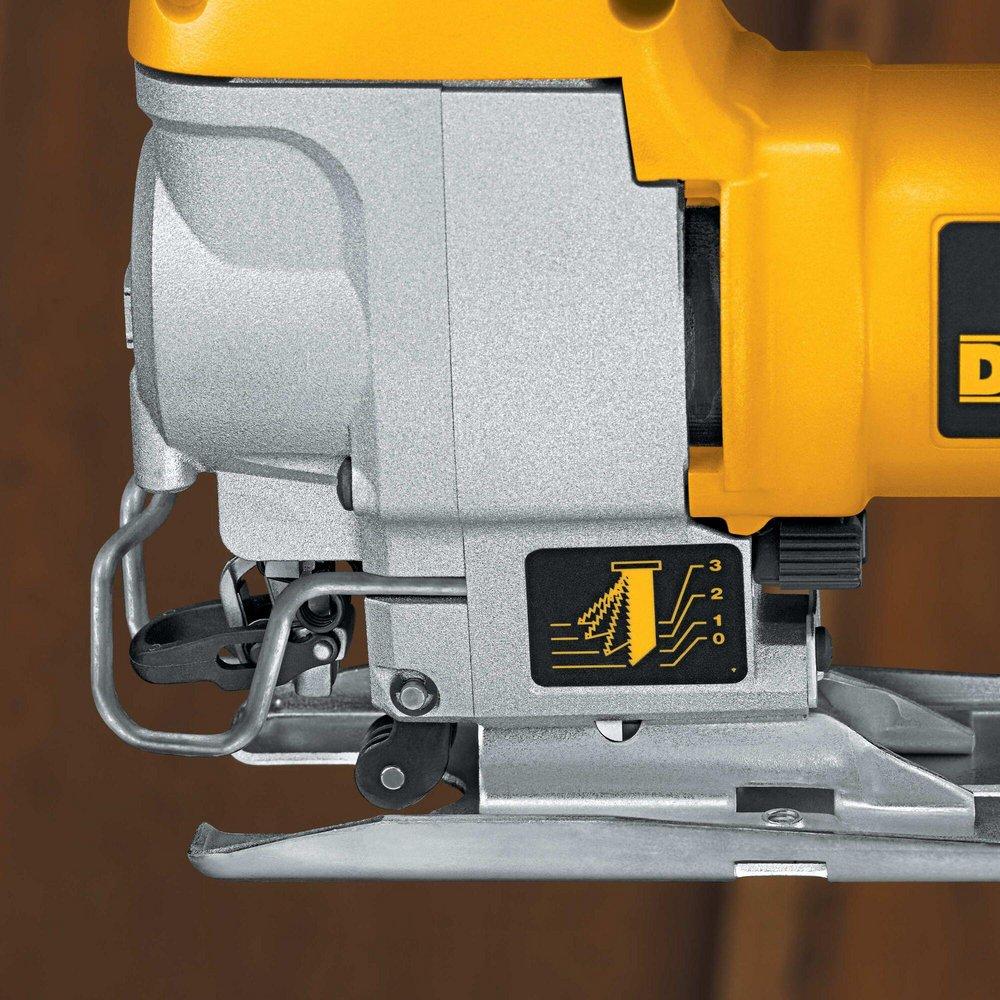 DEWALT Silver/Yellow 8 ft. Variable Speed Orbital Jigsaw Kit 