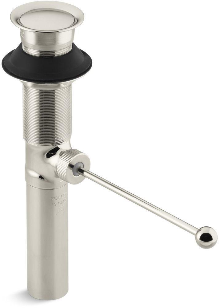 KOHLER Polished Nickel Brass Lavatory Drain (Less Overflow) 