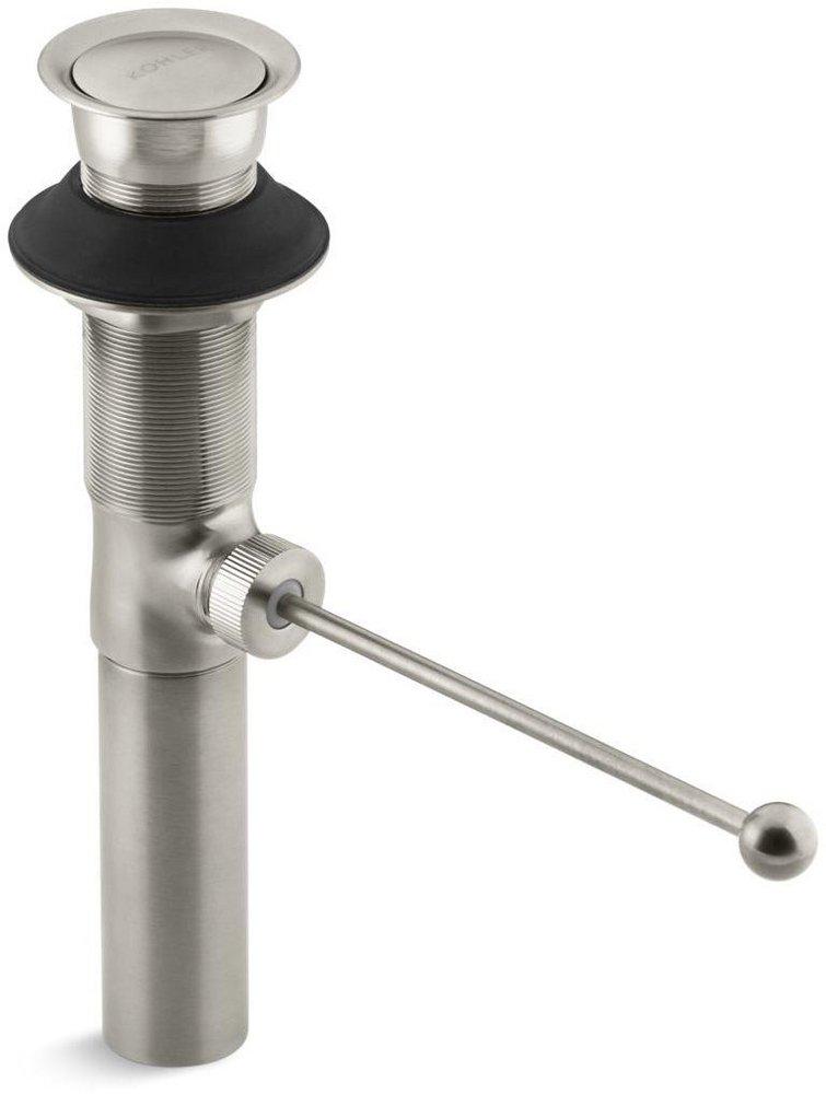 KOHLER Vibrant&reg; Brushed Nickel Brass Lavatory Drain (Less Overflow) 