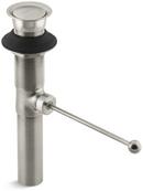 KOHLER Vibrant&reg; Brushed Nickel Brass Lavatory Drain (Less Overflow) 