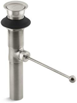 2-1/8 x 4 in. Bathroom Sink Drain in Vibrant Brushed Nickel