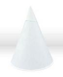 8 oz. Rolled Rim Paper Cone Cup in White