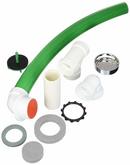 Watco Chrome Plated 15 in. PVC Flexible Tubing Foot Actuated Bath Waste Kit 