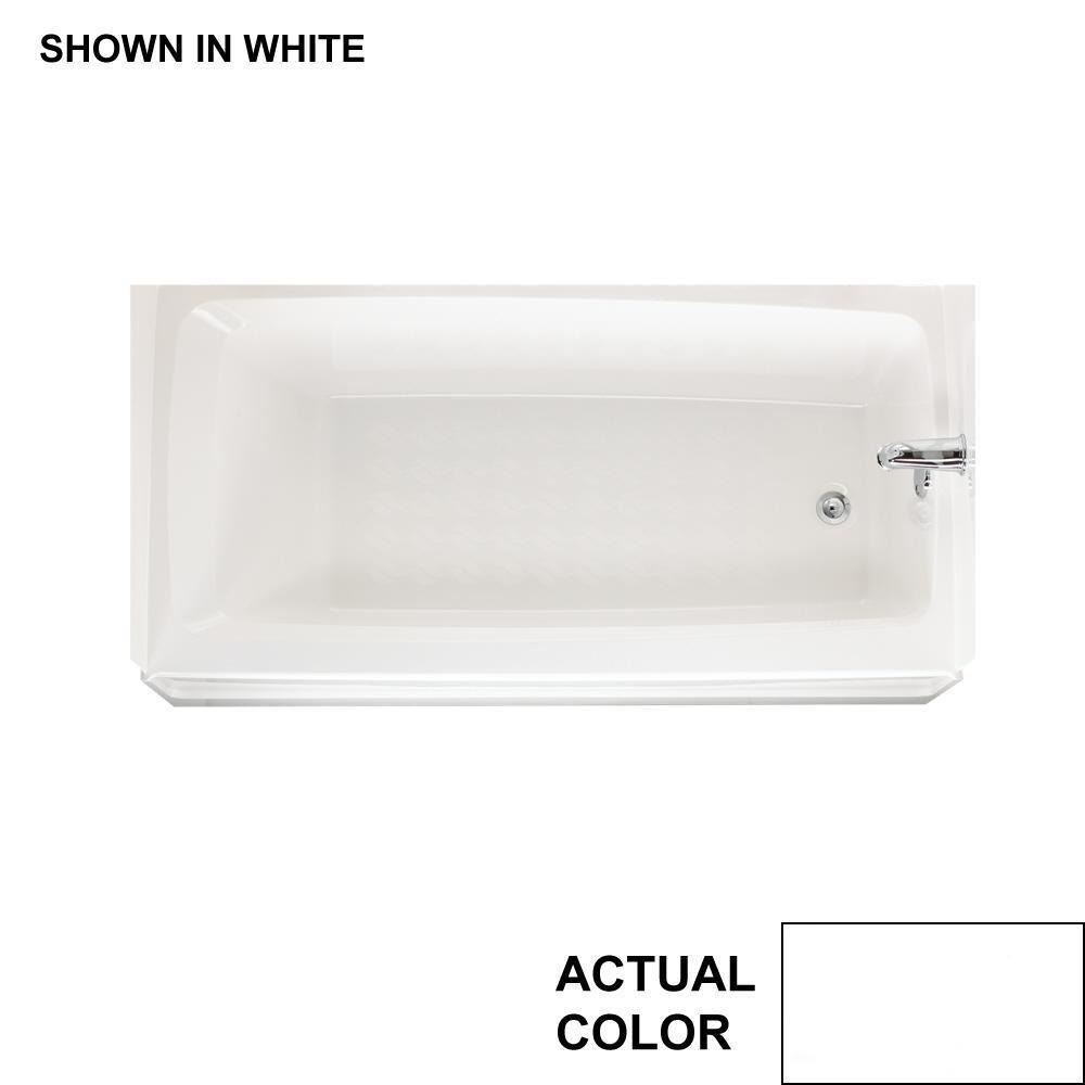 Swan Corporation White 30 x 60 in. Soaker Alcove Bathtub with Right Drain 