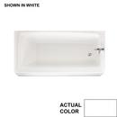Swan Corporation White 30 x 60 in. Soaker Alcove Bathtub with Right Drain 