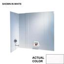 High Gloss 3-Piece Bath Wall Kit in White