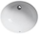 KOHLER White Undermount Bathroom Sink with Overflow 