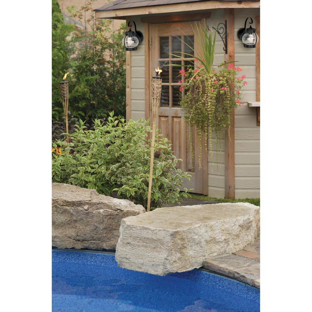 NUVO Textured Black 60W 1-Light Medium Lantern 