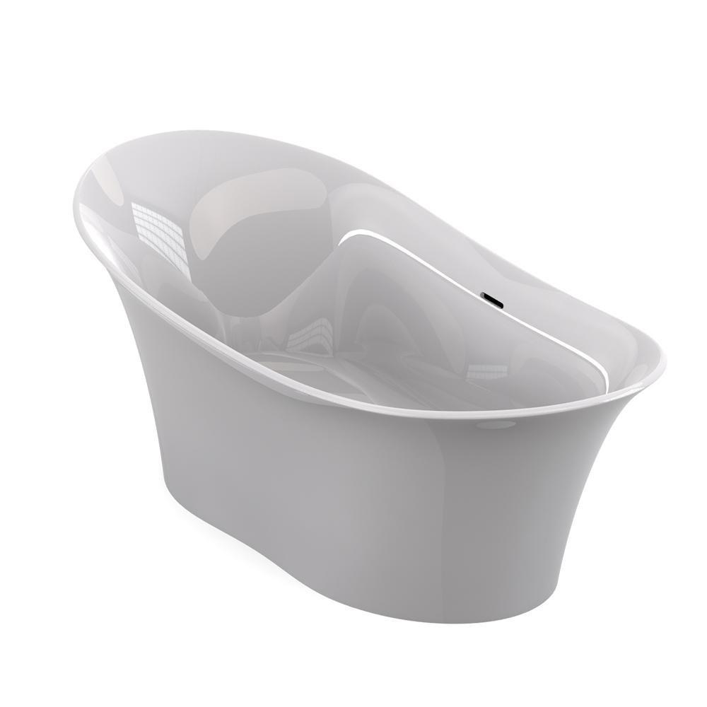JACUZZI&reg; White 72 x 42 in. Thermal Air Drop-In Bathtub with Center Drain 