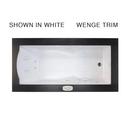 70-7/10 x 35-2/5 in. Combo Drop-In Bathtub with End Drain in White