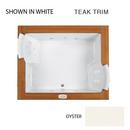 71-3/4 x 59-3/4 in. Thermal Air Drop-In Bathtub with Center Drain in Oyster