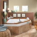 JACUZZI&reg; White 65-3/4 x 65-3/4 in. 15-Jet Acrylic Corner Drop-In or Undermount Whirlpool Bathtub with Center Drain and J4 Luxury Control 