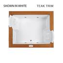71-3/4 x 59-3/4 in. Thermal Air Drop-In Bathtub with Center Drain in White