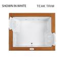 71-3/4 x 59-3/4 in. Thermal Air Drop-In Bathtub with Center Drain in White