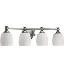 Quorum International Antique Silver 100W 4-Light Medium E-26 Base Vanity Light 