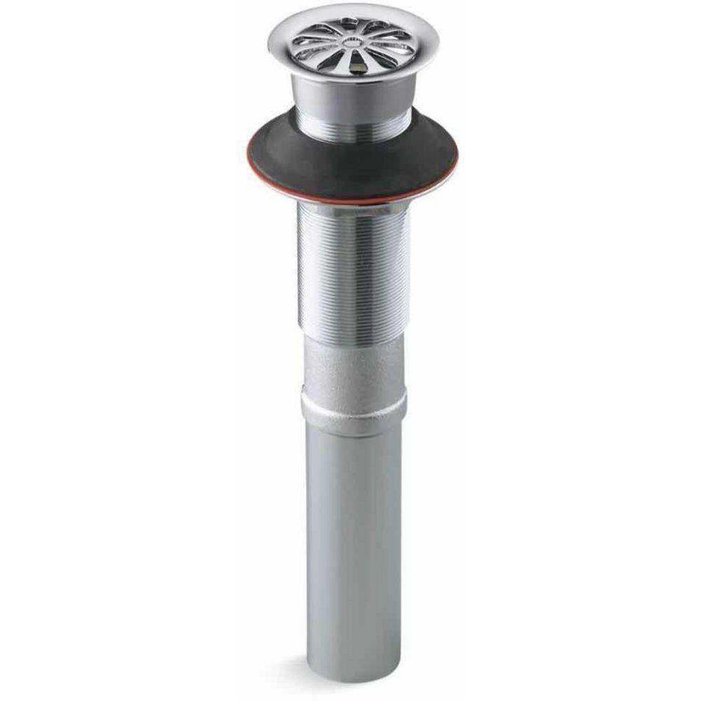KOHLER Polished Chrome Grid Drain (Less Overflow) 