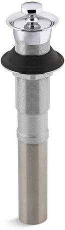KOHLER Polished Chrome 5-1/8 in. Lavatory Sink Drain with Non-Removable Stopper (Less Overflow) 