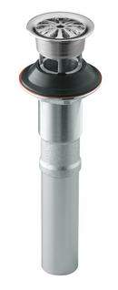 KOHLER Vibrant&reg; Polished Nickel 1- 1/4 in. Lavatory Grid Drain with Overflow 